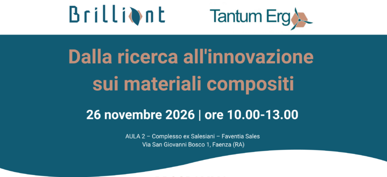 Dalla ricerca all’innovazione sui materiali compositi: a Faenza l’evento finale dei progetti BRILLIANT e TANTUM ERGO